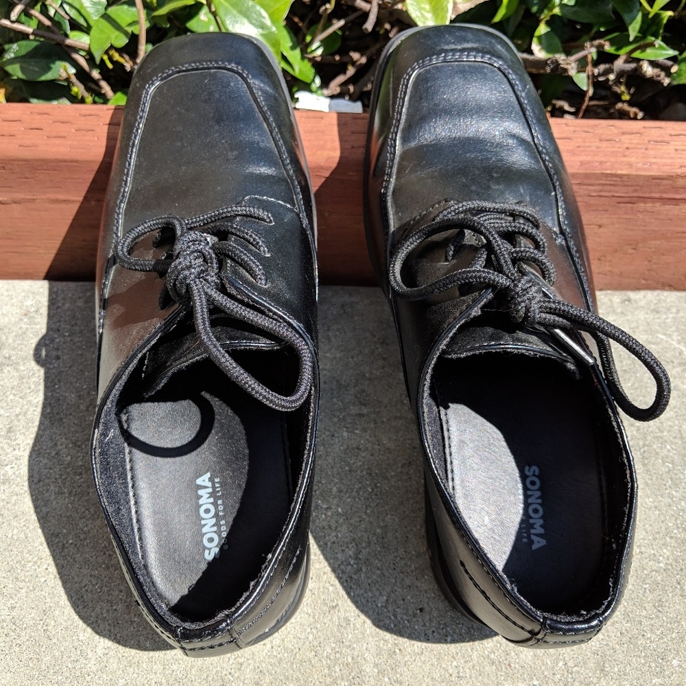 Boys Black dress shoes